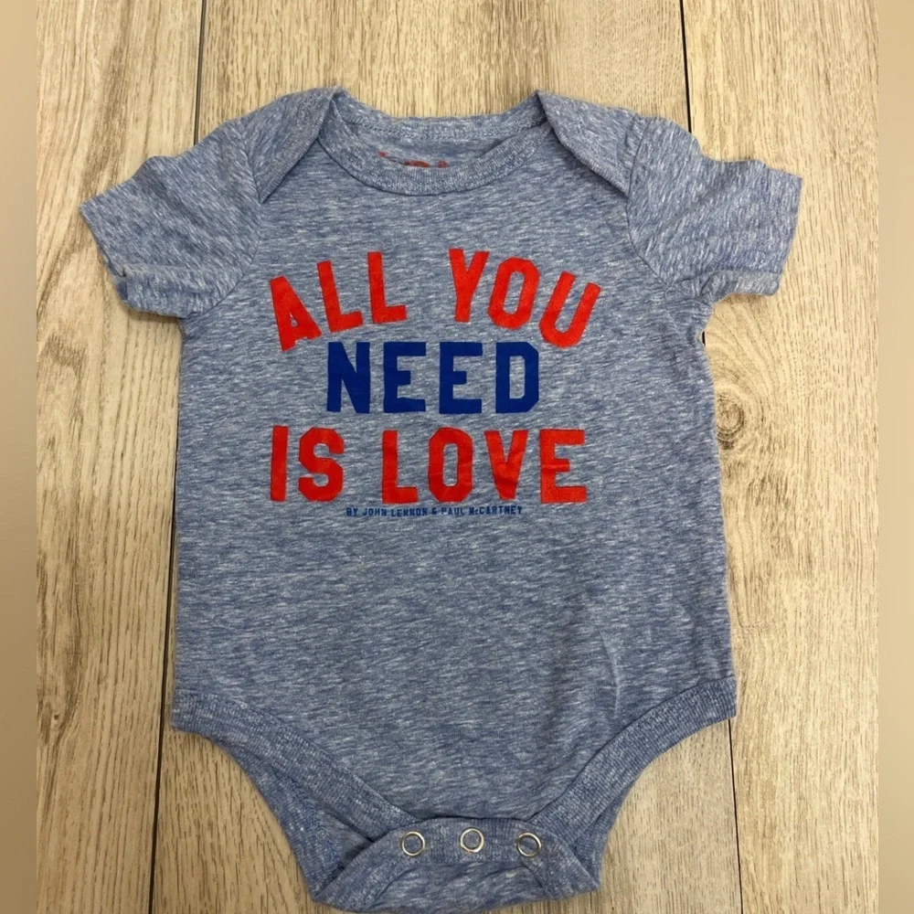 All You Need Is Love 3-6 Month Onesie